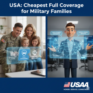 USAA: Cheapest Full Coverage for Military Families